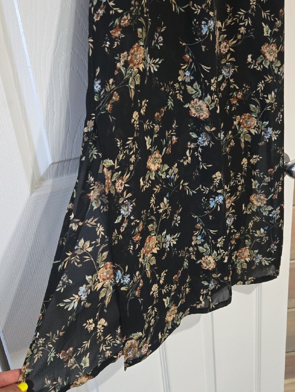 Un Deux Trois Black Floral Madi Slip Dress Size Small - Picture 3 of 8